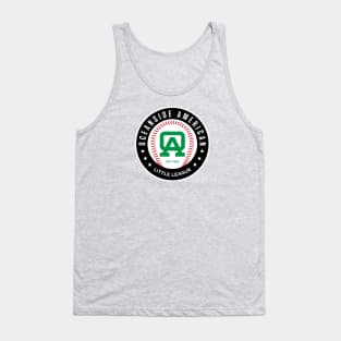 OALL Circle League Logo - Black/Green Tank Top